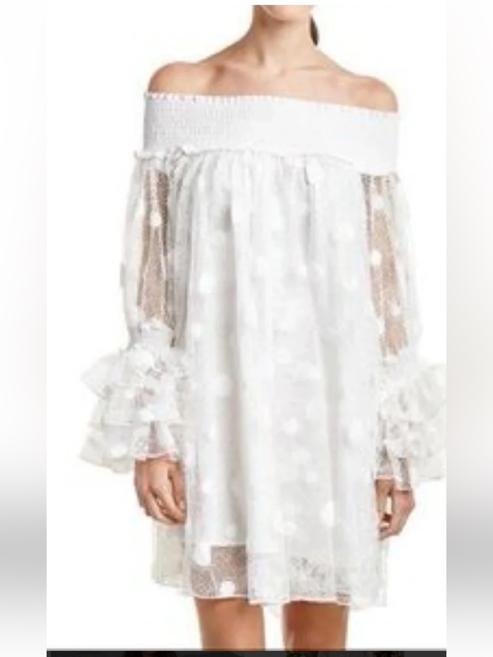 Gracia White Long Sleeve Dress